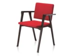 Red-Upholstered-Iron-Arm-Chair