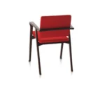 Red-Upholstered-Iron-Arm-Chair