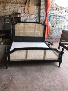 Natural Caning Bed Design